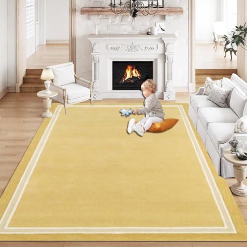 Alfombra antideslizante para evitar resbalones en el pasillo lavable de 60x90 cm amarilla 6