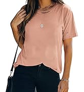 Veatzaer Summer Cotton Graphic Shirts Womens Short Sleeve Crewneck Tees Skull Distressed T Shirt ...