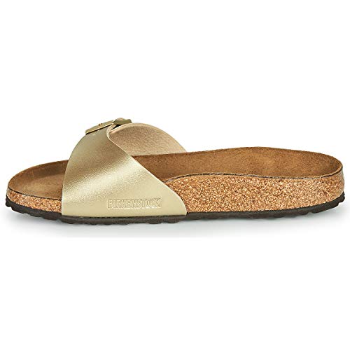 Miniatura 4 de Birkenstock Women S Madrid Birko-Flor Eva Slide Sandals Gold Size 38n