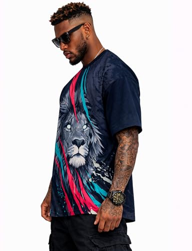 Image of STAND OUT All Over Printed Psychelic Trippy Animal T-Shirts