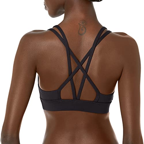 Tyr Women's Standard Dual Strap Performance Sports Bra, Black, Large #TOP2