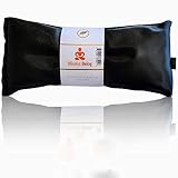 Blissful Being Lavender Eye Pillow - Hot or Cold Weighted Satin Eye Mask perfect for Sleeping, Yoga,
