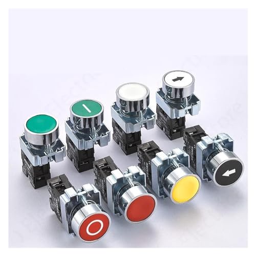 Interrupteur 22mm XB2 bleu réinitialisation auto et tête plate pour un contrôle précis au pouce - 2