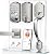 Veise VE012W-H Built-in WiFi Fingerprint Smart Deadbolt with Handle Set, App Remote Control, Keyless Entry Front Door Lock Set, Backlit Keypad, Voice Assistant, Auto Lock, Waterproof, Satin Nickel