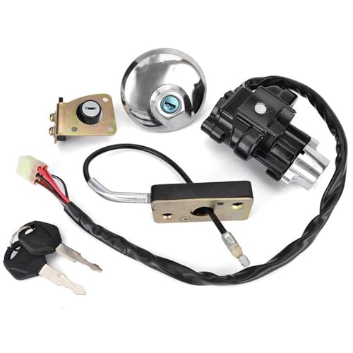 Cerradura para tapa de tanque de combustible y encendido con 2 llaves para Suzuki GZ125 (1998-2003)