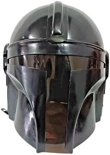Star Wars The Black Series The Mandalorian Premium Steel Helmet Replica – High-Quality, Authentically Detailed Full-Size Collectible with Advanced Craftsmanship for Fans, Cosplayers, and Collectors