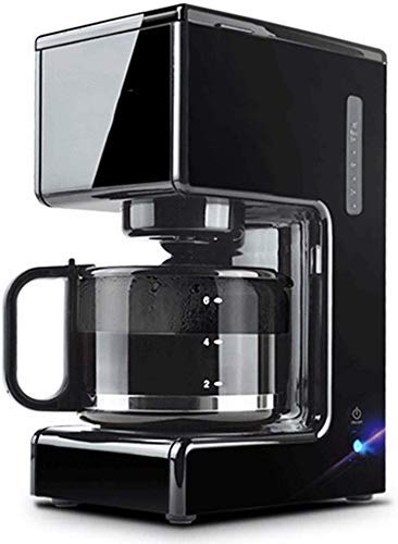 DXX-HR Coffee Machine, Filter Coffee Machine,0.75L Capacity Coffee Maker Producing Up To 7 Cups,Timer Function,Boil-Dry Protection,680W,Reusable,Washable Filterndash;Black,for espresso cooker