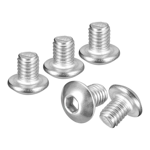 DTGN Vis Tête Bouton M5-0.8x5mm 50Pack 304 SS