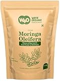WAY 4 ORGANIC W4O Moringa Oleifera Leaf and Seed Powder (80:20) Ratio 16 Oz(1lb), Tender Leaves & Seeds, One Powder with Two Benefits, Miracle Tree