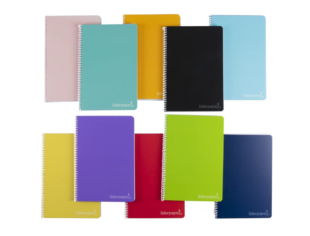 Liderpapel Spiral Notebook Quarter Witty Hard Cover 80 H 75 g 3 mm with Margin Assorted Colours
