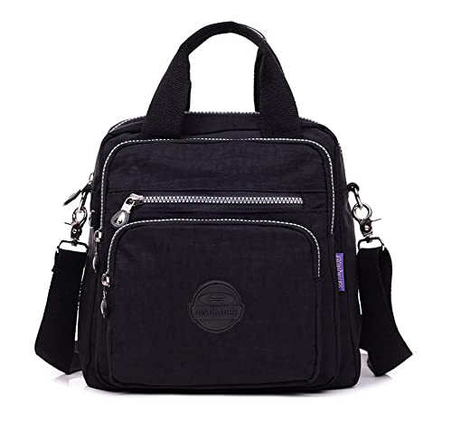 Sac bandoulière pour femme TianMai noir : la solution légère pour libérer vos mains