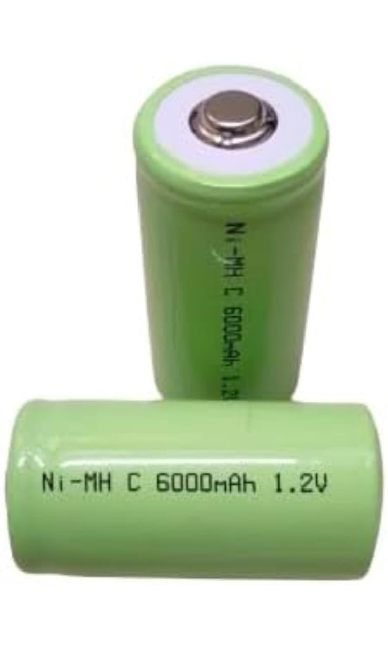 MICROUSB Compatible with Ni-MH 6000mAh 1.2V Size-C Cell Rechargeable Battery (2 Pc)-image-32