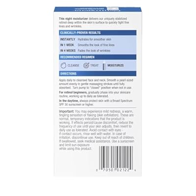 Neutrogena Rapid Wrinkle Repair Anti-Wrinkle Night Accelerated Retinol SA Facial Moisturizer, 1 fl. Oz