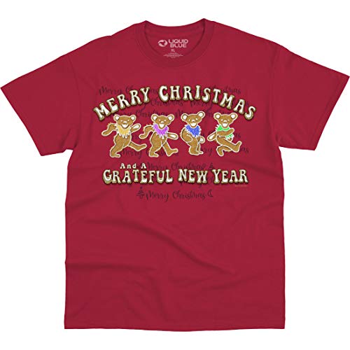 T-Shirt Grateful Dead de Noël Merry Christmas pour Soirée Hiver