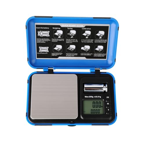 Báscula Electrónica de Mano Profesional LCD Azul miniatura 3