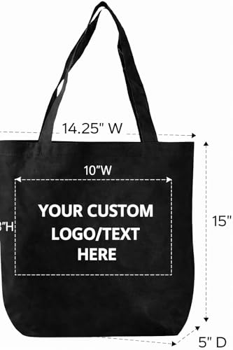 4SignsPlus Custom Tote Bags 10–100 Pack