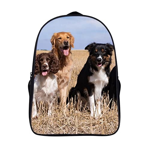 Cartable enfants confort optimal avec motif chien 3D grand sac à dos école primaire