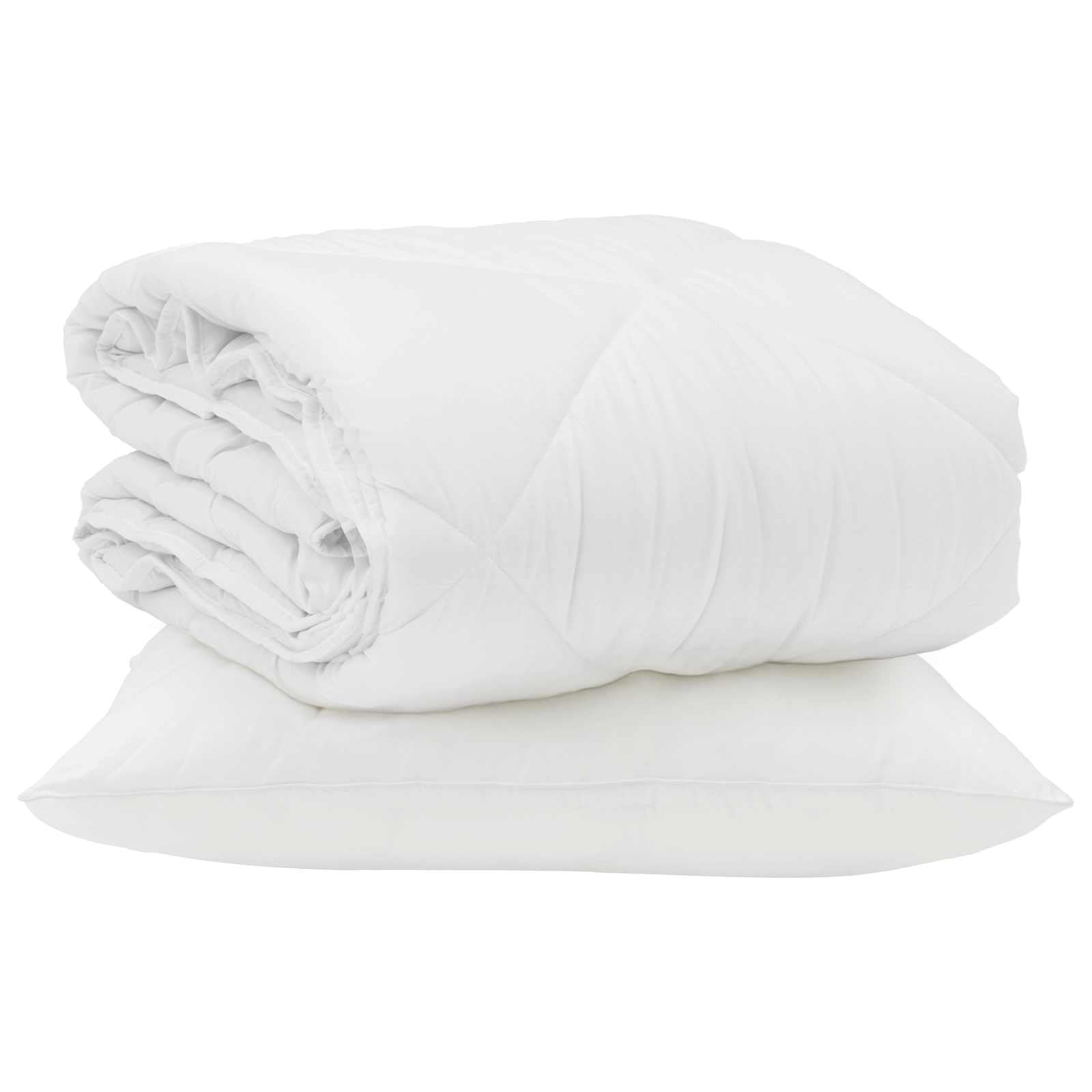 Generico Duvet Estivo con Cuscino 2 PCS Bianco Microfibra,Casa e Giardino,Biancheria,Lenzuola e Coperte,Bianco,4.04 kg,3376389
