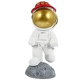 STOBAZA 赤色の宇宙飛行士デザイン樹脂製メガネスタンド 眼鏡ディスプレイデスクトップデコレーションに最適 寝室や眼鏡店のインテリアに美しいスタイル