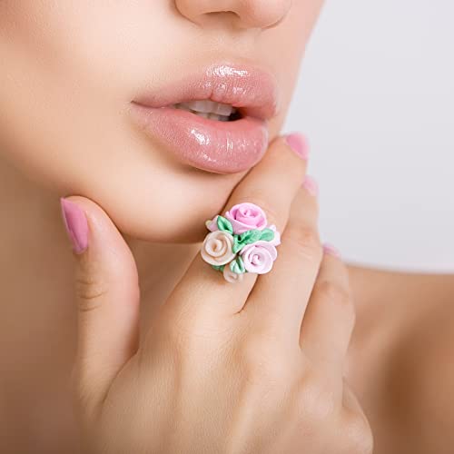 Nuenen NUENEN-CLAY MOLDS-46698 10 Pcs Small Flower Polymer Clay Molds Mini Flower And Leaf Polymer Clay Molds thumb #5