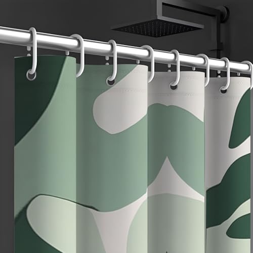 Rideau de douche imperméable en polyester lavable pour baignoire - 6
