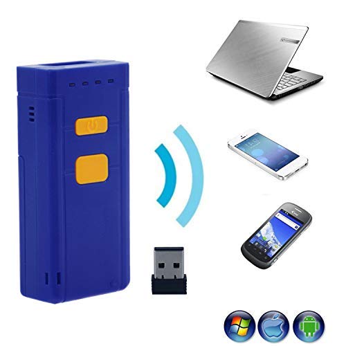 Alacrity Bluetooth Barcode Scanner 2D,3In1 Bluetooth 2.4G Wireless Usb Wired Portable Mini Handheld Bar Code Reader,Qr Datamatrix Pdf417,Capture Barcodes On Screen,With Vibration Function #TOP4