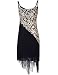 Prettyguide Women's 1920s Paisley Art Deco Sequin Tassel Glam Party Gatsby Dress Black 6/8