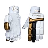 SPORTAXIS Premium Cricket Batting Gloves for Batsman, Split Fingers, Stylish Design, Comfortable Gri