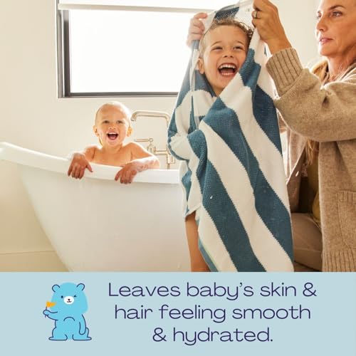 Image of Hello Bello Ultra-Hydrating Baby Shampoo & Body Wash, Fragrance-Free, Tear Free & Safe for Sensitive Skin, 10oz Bottle