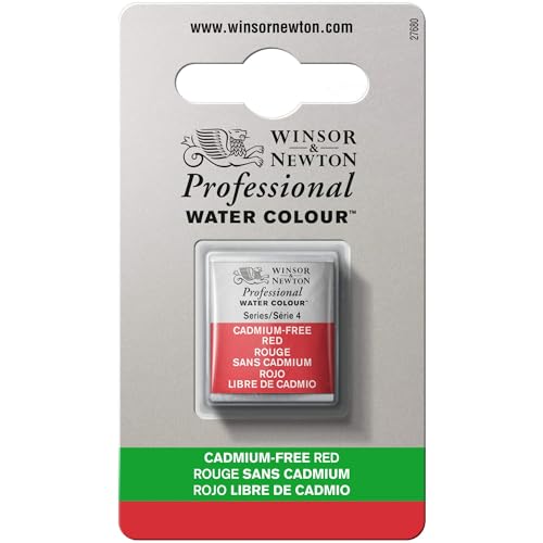 Winsor & Newton Professional Watercolor, Half Pan, Cadmium-Free Red by Winsor & Newton - Used condition - US$17.72
