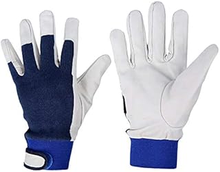Welding Gloves - 24CM Goatskin Leather Welders Gloves Gardening Welding Wood Stove Work Gloves Heat Resistant Glove, Christmas Birthday Gifts for Men Women
