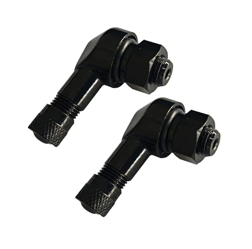 2pcs Motorrad Alu Winkelventil Schwarz Winkelventile Eckventile Motorradventile 8,3 Mm Ventile Für Eckventil Motorradreifen Ventile Mit 90 Grad Für Einfache Montage Und Passgenauigkeit Bei Vielerlei