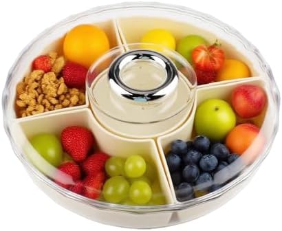 Bandeja Dividida para Aperitivos 25cm Plato de Aperitivos con Tap...