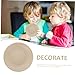 KESYOO 2 Pcs Wooden Plate Smooth Edges Realistic Kitchen Plaything for Boys Pretend Play Educational Simulated Kitchenware Plates