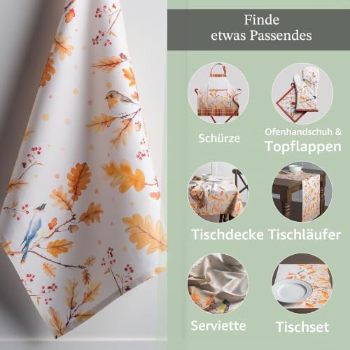 Maison d'Hermine Küchenhandtuch 100% Baumwolle (50 cm x 70 cm, Set von 3) – Ansicht 5