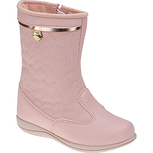 Bota Infantil Feminina Rosa com bolsinha de brinde Cor:Rosa;Tamanho:24:Gênero:Menina