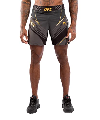 Venum Men's Standard UFC Authentic Fight Night Gladiator Shorts, Black/Gold, X-Large