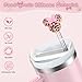 6PCS Straw Covers for Stanley Cup Tumbler 30 oz / 40 oz Leak Proof Straw Toppers 10mm Silicone Cute Straw Stopper Caps for Stanley Cup Accessories-Pink Mice