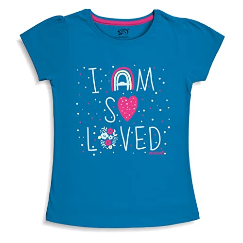Image of X2O Girls Half sleeeves Cotton Tshirt with Cute Prints and Colorfull (Unicorn)(Pack of 1)