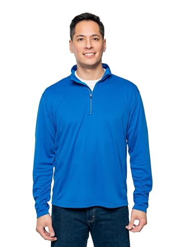 Men's Quarter Zip, with Built-in Insect Repellent