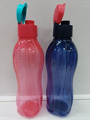 Botella de agua Tupperware FlipTop de plástico 750ml pack de 2 unidades multicolor 3