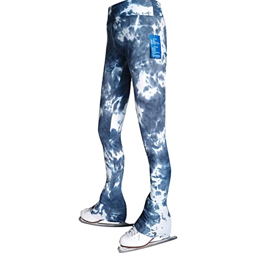 LIUHUO Fashion Tie Dye Women's Skating Pants Four Color Competition Training Wear Grey