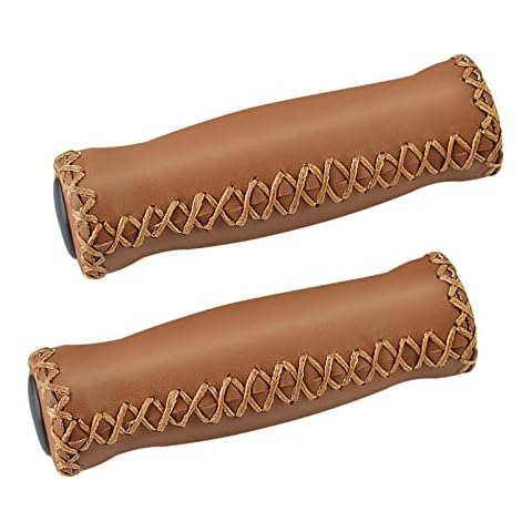 SOLODRIVE Hand-Stitched Leather Bike Grips Cover