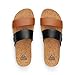 Reef Cushion Vista Hi Womens Platform Fashion Sandal, Arch Support, Ultra Soft Cushion Footbed, Black Duo, 7