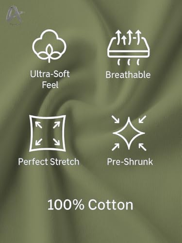 Image of Men's 100% Cotton Crew Neck T-Shirt | Regular Fit | Soft & Breathable | Casual Everyday Wear