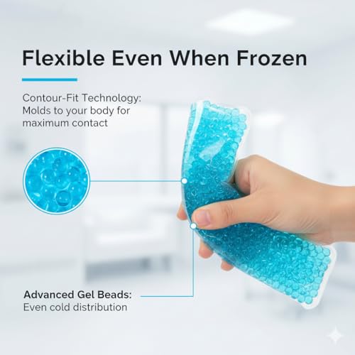 Image of Perineal Cooling Pad for Postpartum Recovery, Extra Durable Gel Cold Packs for Hemorrhoids & C-Section Relief, 2 Reusable Ice Packs & 2 Washable Covers, New Mom Gift