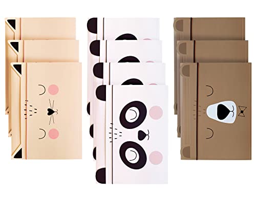 Elastic Folder A5, Sturdy Cardboard, Soft-Touch Feel, Printed Inside and Outside, Funny Shape for Kids