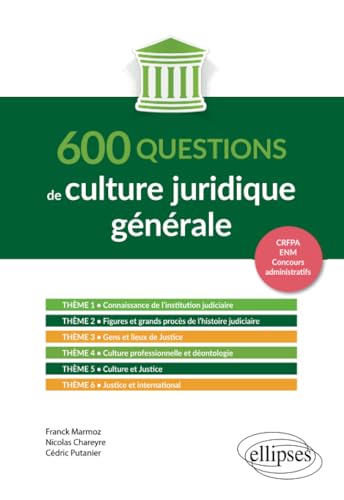livre 600 questions de culture juridique générale
