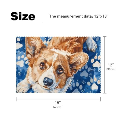 Set de table résistant à la chaleur pour protéger votre table Corgi
