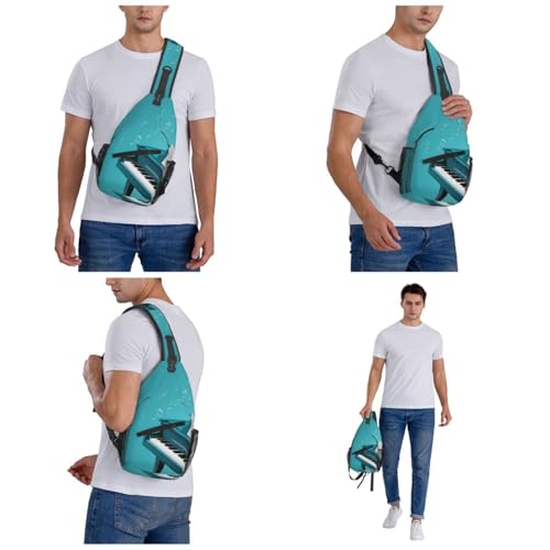 Mochila cruzada tipo sling para senderismo unisex miniatura 7